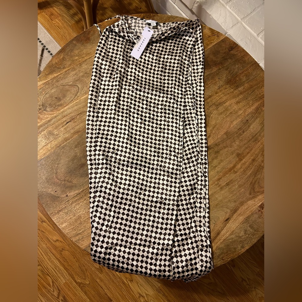 NWT Top Shop Viscose Tie Wrap Skirt